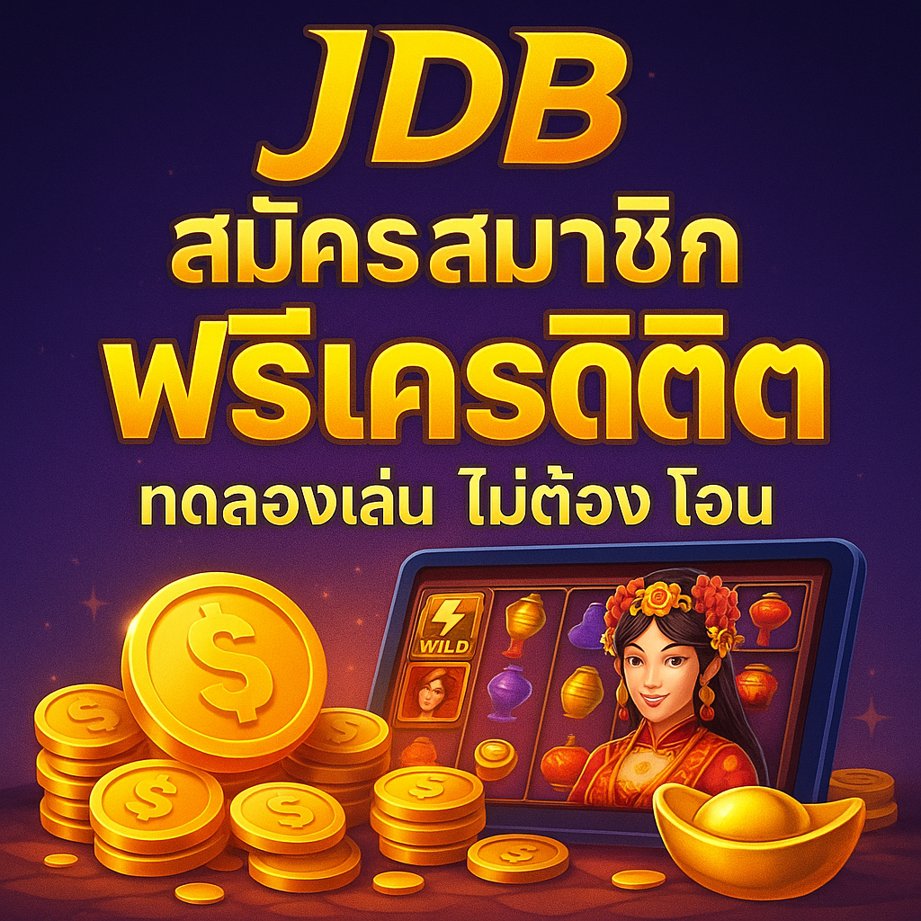 jdb สมัครสมาชิก ฟรีเครดิต ทดลองเล่น ไม่ต้อง โอน