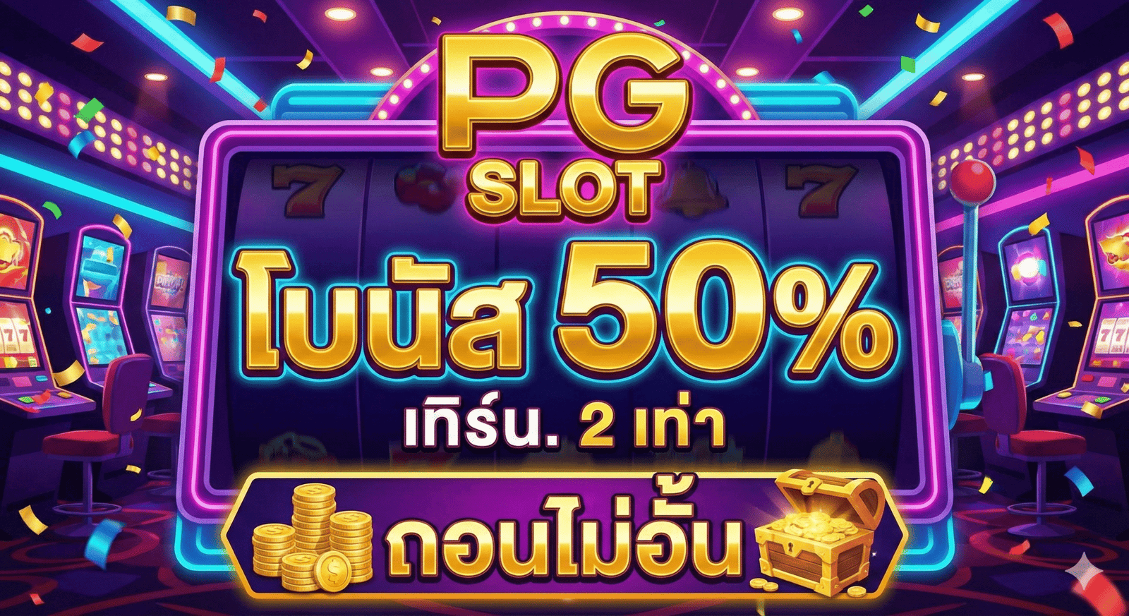 pg slot โบนัส 50% เทิ ร์ น. 2 เท่าถอนไม่อั้น