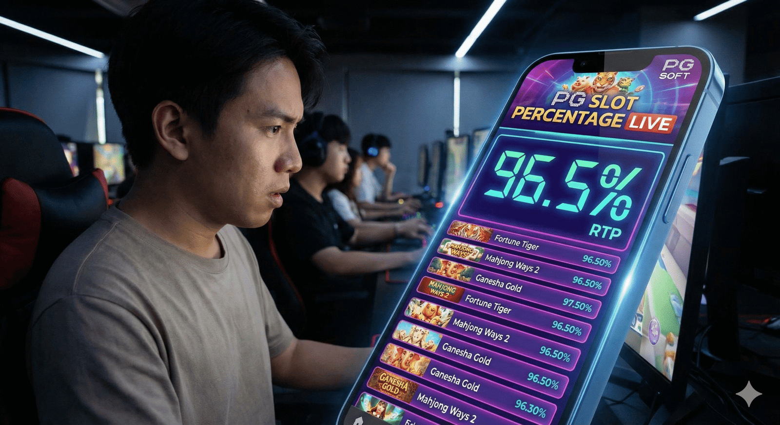 ดูเปอร์เซ็นต์สล็อต pg