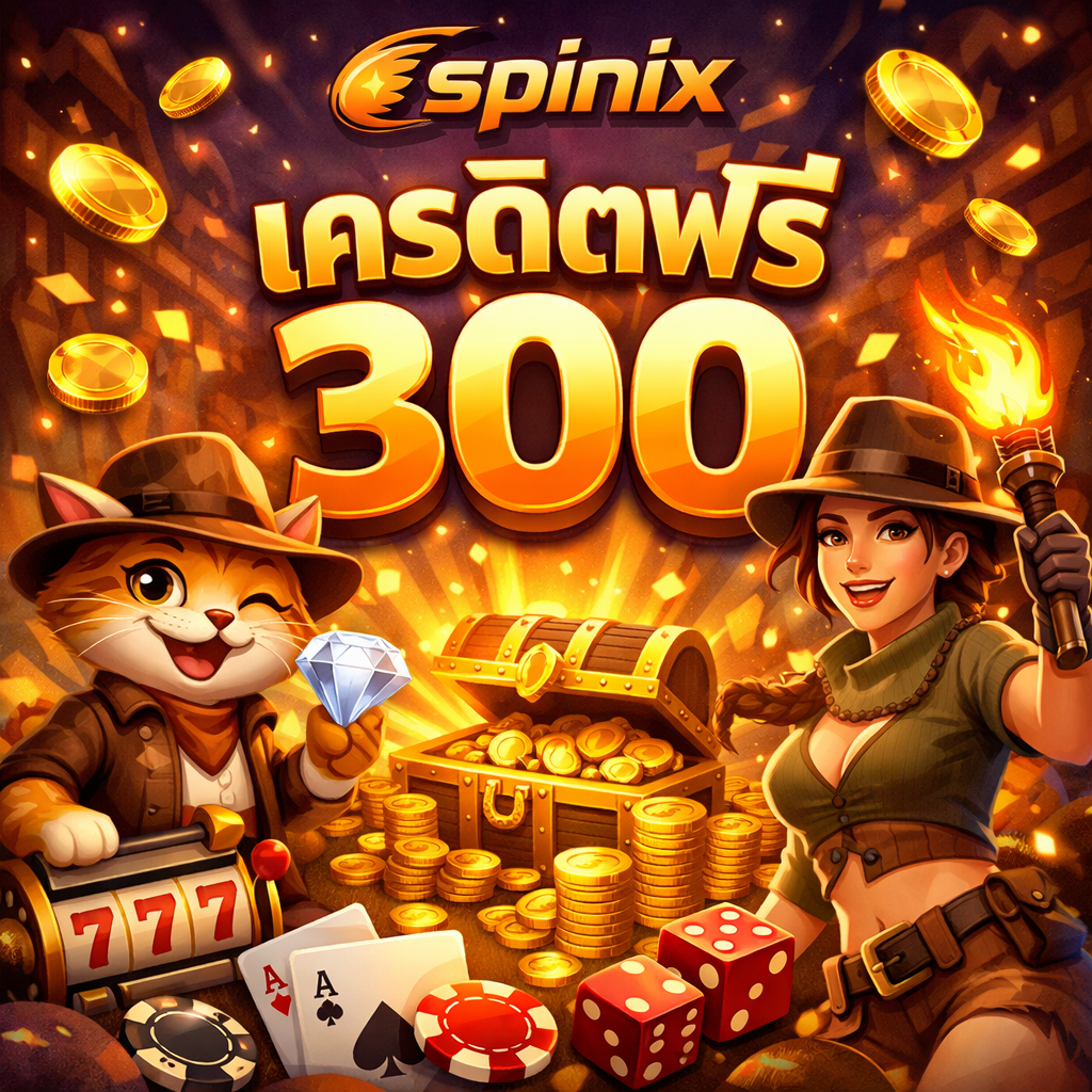 spinix เครดิตฟรี300