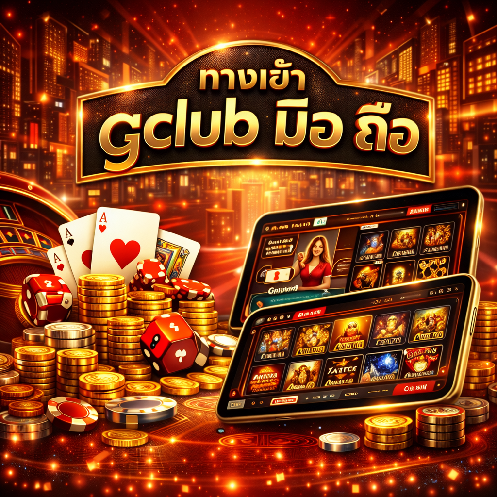 ทางเข้า gclub มือ ถือ ยุคใหม่ เล่นง่าย สะดวก ปลอดภัย รองรับทุกอุปกรณ์