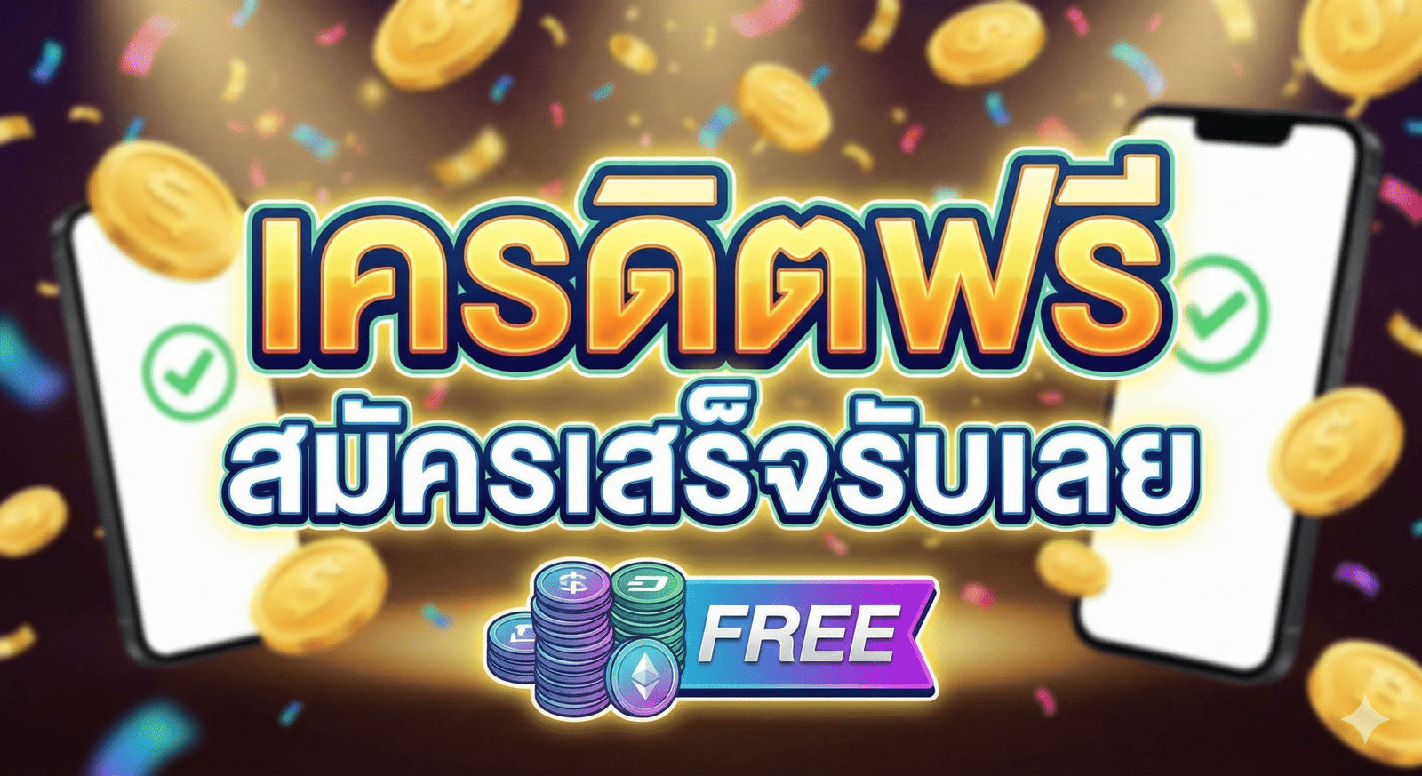 เครดิตฟรี สมัครเสร็จรับเลย